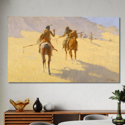 Il Colloquio Frederic Remington frm56 quadro stampato su tela