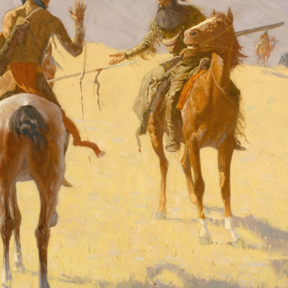 Il Colloquio Frederic Remington frm56 quadro stampato su tela