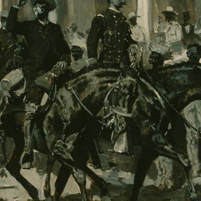 Il Ritorno Di Gomez All'Avana Frederic Remington frm57 quadro stampato su tela
