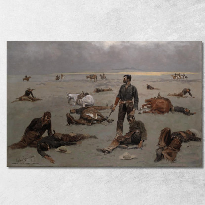 Quanto È Costata Una Mucca Senza Marchio Frederic Remington frm66 quadro stampato su tela