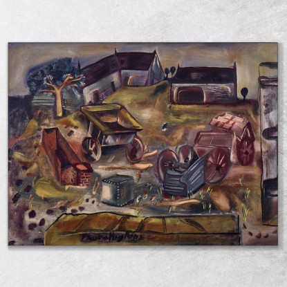 Fattoria Di Cava Wiltshire Frances Hodgkins fhd25 quadro stampato su tela