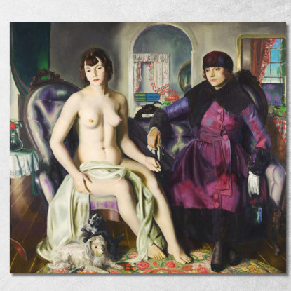 Due Donne George Wesley Bellows gwb77 quadro stampato su tela