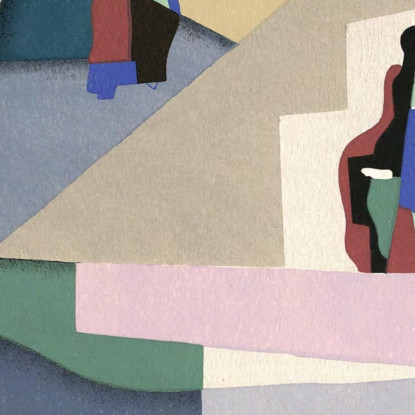 Collezione Decori E Colori Pl.11 Georges Valmier gvl12 quadro stampato su tela