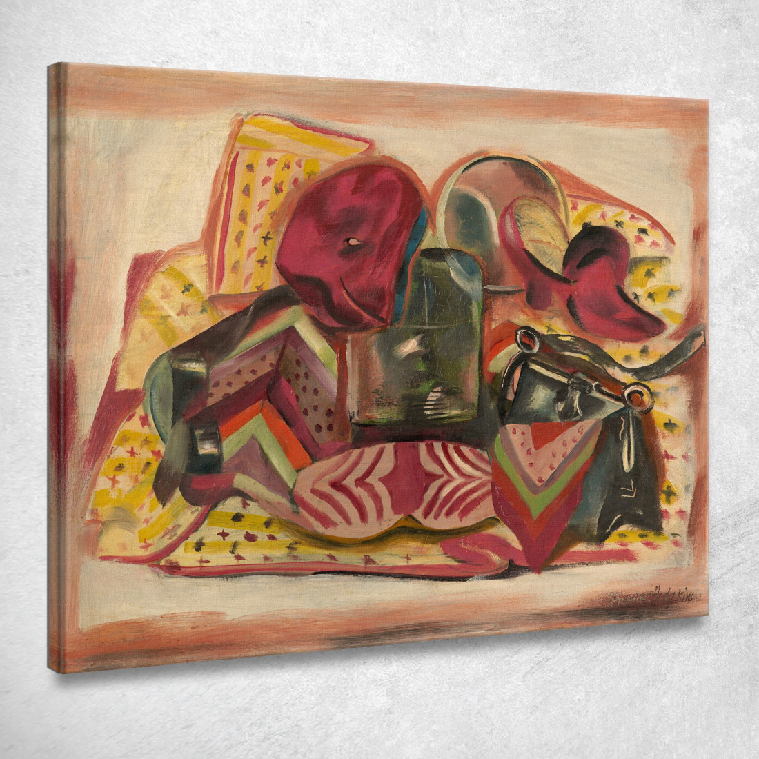 Natura Morta Autoritratto Frances Hodgkins fhd35 quadro stampato su tela