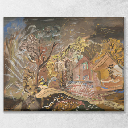 La Croft House Bradford Su Tone Taunton Somerset Frances Hodgkins fhd37 quadro stampato su tela