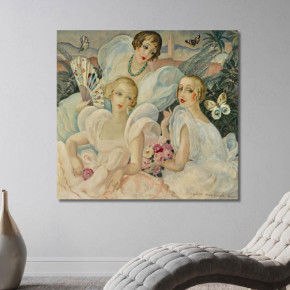 Le Donne Fatali Gerda Wegener gwg9 quadro stampato su tela