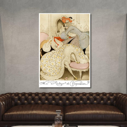 Sui Tacchi Rossi Pl 03 Gerda Wegener gwg27 quadro stampato su tela