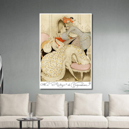 Sui Tacchi Rossi Pl 03 Gerda Wegener gwg27 quadro stampato su tela