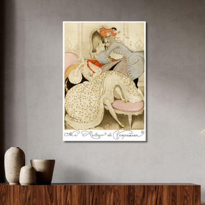 Sui Tacchi Rossi Pl 03 Gerda Wegener gwg27 quadro stampato su tela