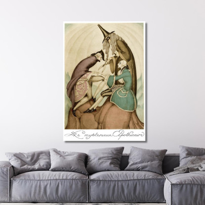 Sui Tacchi Rossi Pl 06 Gerda Wegener gwg30 quadro stampato su tela