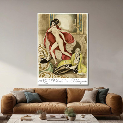 Sui Tacchi Rossi Pl 11 Gerda Wegener gwg35 quadro stampato su tela