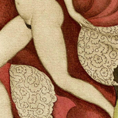 Sui Tacchi Rossi Pl 11 Gerda Wegener gwg35 quadro stampato su tela