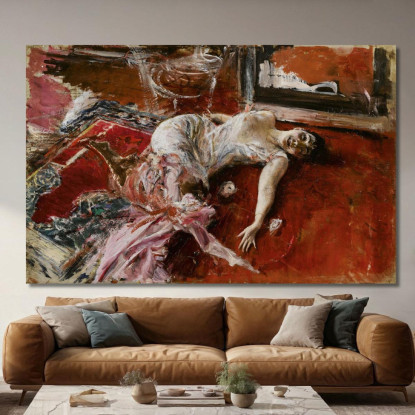 Estasi Giovanni Boldini gbd20 quadro stampato su tela