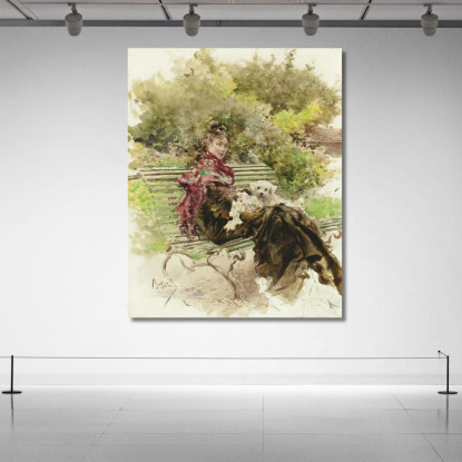 Nel Parco Giovanni Boldini gbd28 quadro stampato su tela