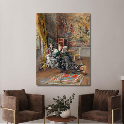 I Parigini Giovanni Boldini gbd37 quadro stampato su tela
