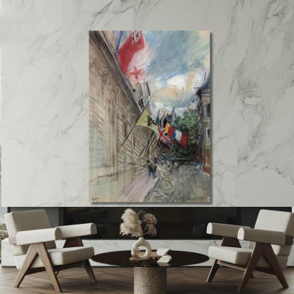 Parigi 14 Luglio Giovanni Boldini gbd47 quadro stampato su tela