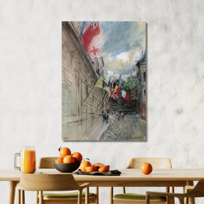 Parigi 14 Luglio Giovanni Boldini gbd47 quadro stampato su tela