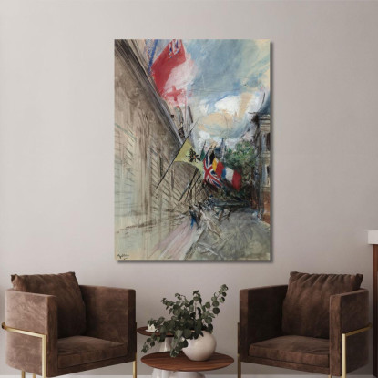 Parigi 14 Luglio Giovanni Boldini gbd47 quadro stampato su tela