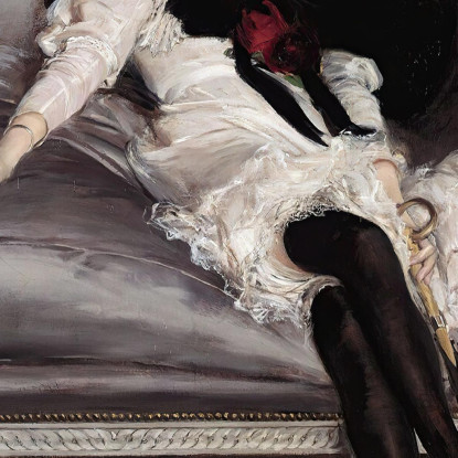 Ritratto Di Giovinetta Razuriz Giovanni Boldini gbd59 quadro stampato su tela