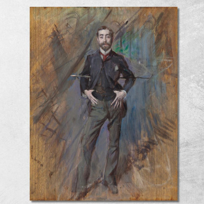 Ritratto Di John Singer Sargent Giovanni Boldini gbd62 quadro stampato su tela