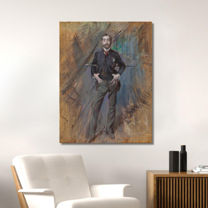 Ritratto Di John Singer Sargent Giovanni Boldini gbd62 quadro stampato su tela