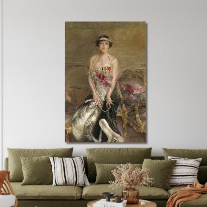 Ritratto Di Lady Michelham Giovanni Boldini gbd63 quadro stampato su tela