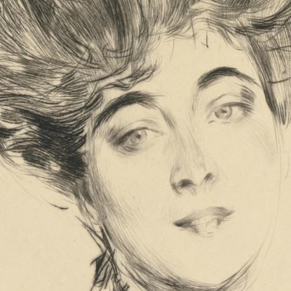 Ritratto Della Contessa D'Orsay Giovanni Boldini gbd77 quadro stampato su tela