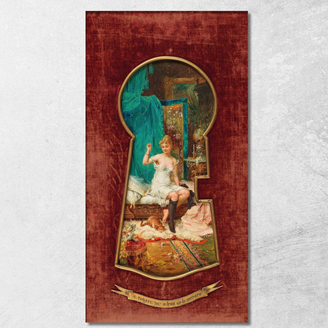 Trucco Hans Zatzka hzt42 quadro stampato su tela