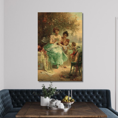 La Lettera D'Amore Hans Zatzka hzt48 quadro stampato su tela