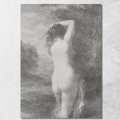 Bagnante In Piedi Henri Fantin-Latour hft9 quadro stampato su tela