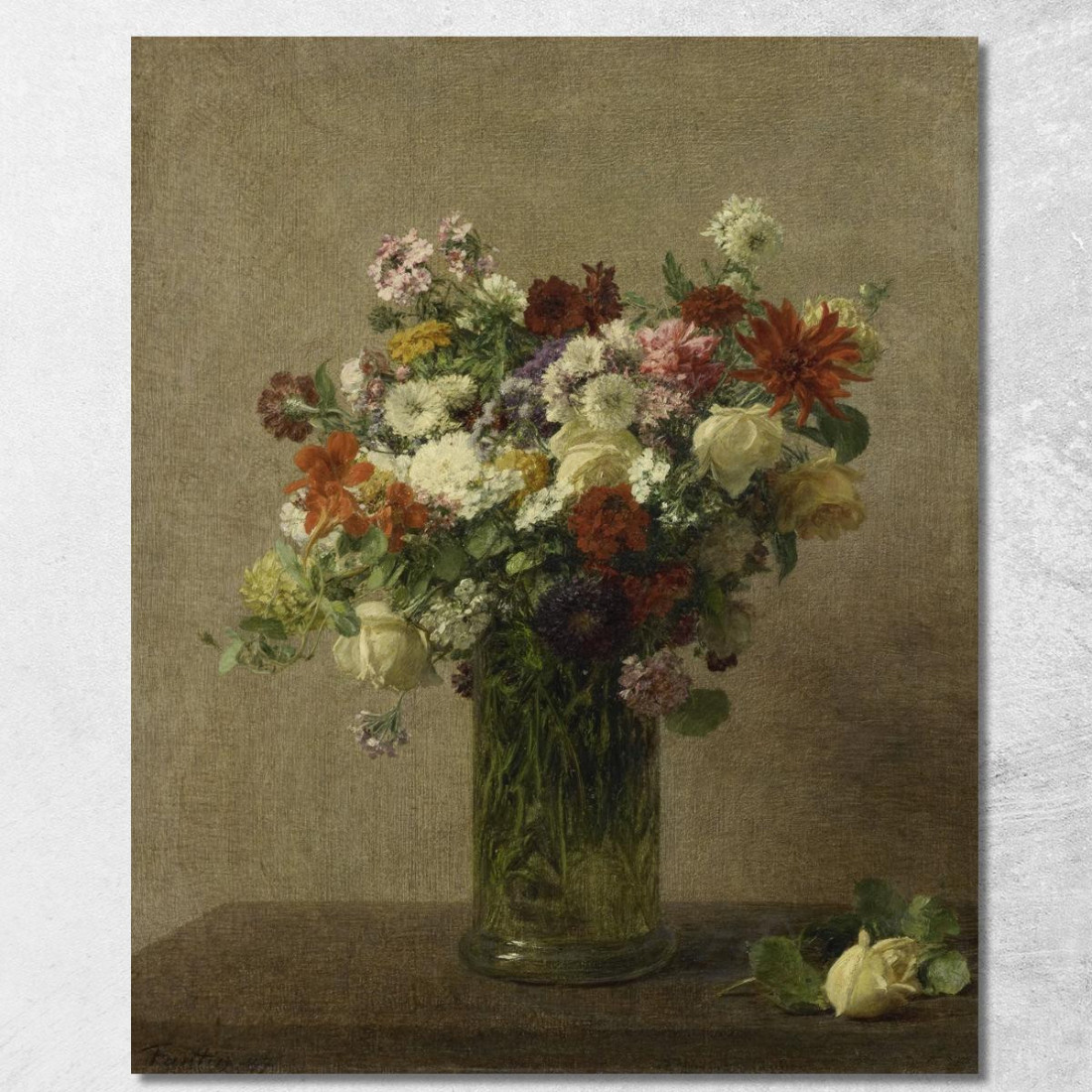 Fiori Dalla Normandia Henri Fantin-Latour hft31 quadro stampato su tela