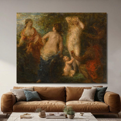 Sentenza Di Parigi Henri Fantin-Latour hft39 quadro stampato su tela