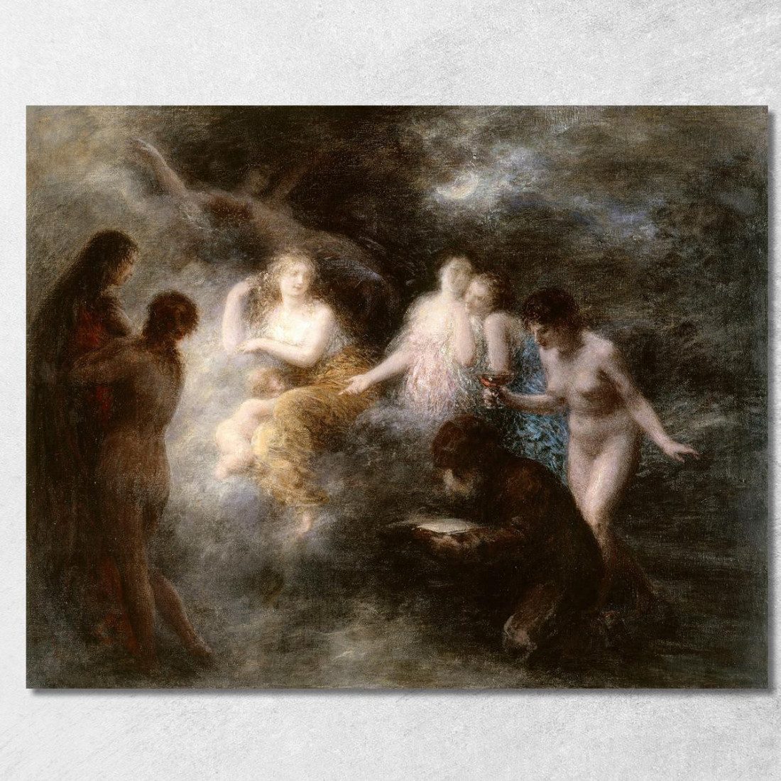 La Tentazione Di Sant'Antonio Henri Fantin-Latour hft40 quadro stampato su tela