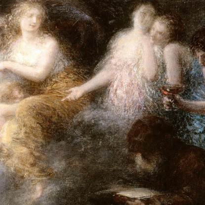 La Tentazione Di Sant'Antonio Henri Fantin-Latour hft40 quadro stampato su tela