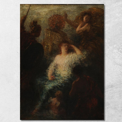 Il Giudizio Di Parigi Henri Fantin-Latour hft44 quadro stampato su tela