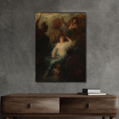 Il Giudizio Di Parigi Henri Fantin-Latour hft44 quadro stampato su tela
