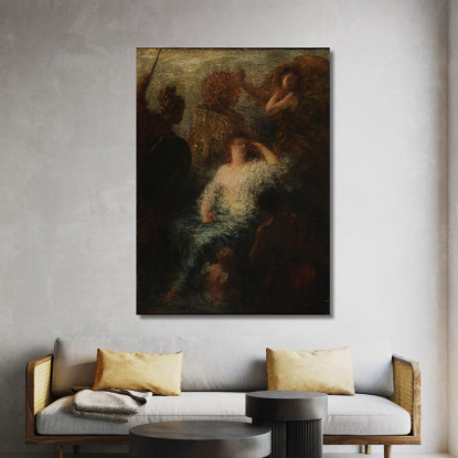 Il Giudizio Di Parigi Henri Fantin-Latour hft44 quadro stampato su tela
