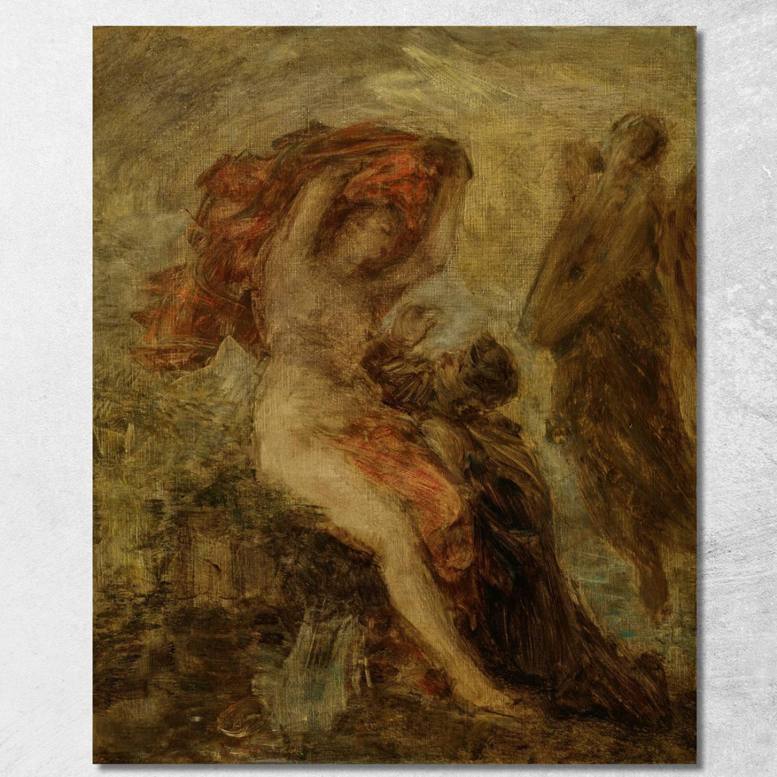 L'Uomo Tra Vizio E Virtù Henri Fantin-Latour hft52 quadro stampato su tela