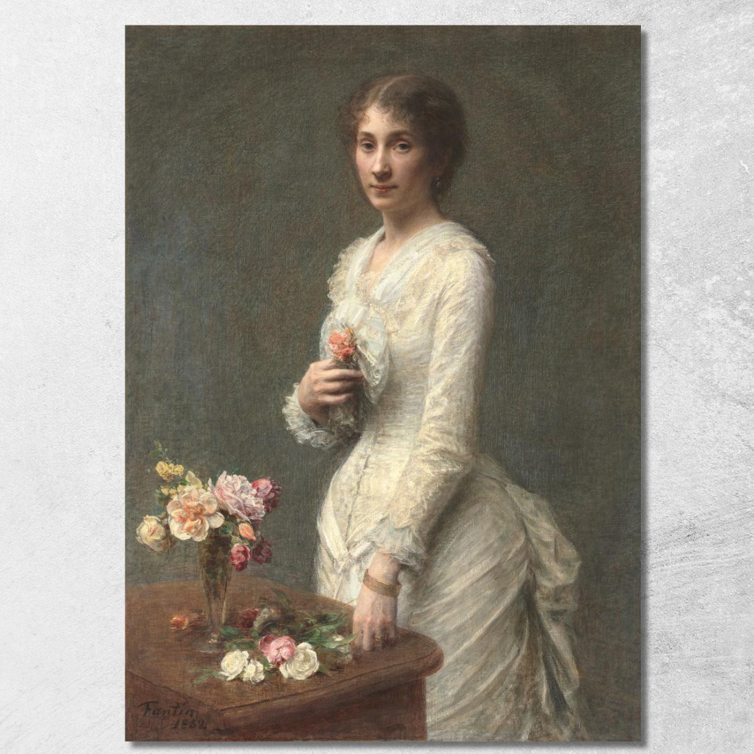 Signora Lerolle Henri Fantin-Latour hft53 quadro stampato su tela