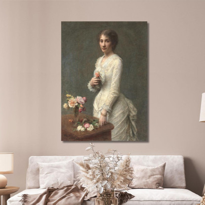 Signora Lerolle Henri Fantin-Latour hft53 quadro stampato su tela