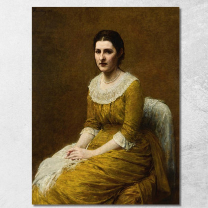 La Signorina Sarah Budgett Henri Fantin-Latour hft57 quadro stampato su tela