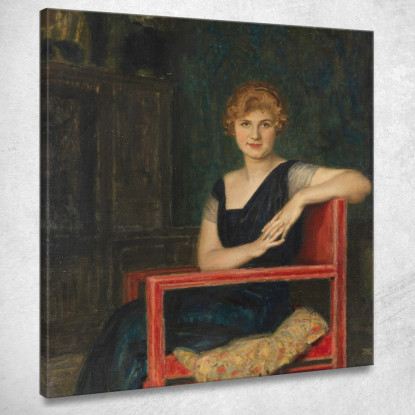 Ritratto Di Signora Franz von Stuck fvs13 quadro stampato su tela