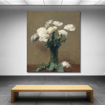 Papaveri Henri Fantin-Latour hft70 quadro stampato su tela