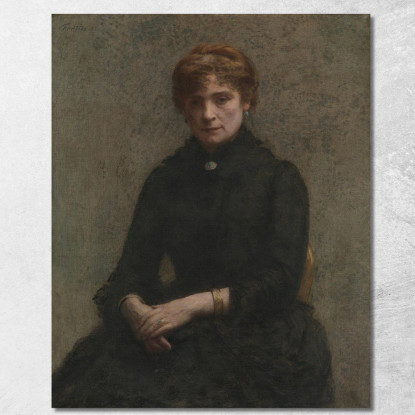 Ritratto Di Una Donna Henri Fantin-Latour hft72 quadro stampato su tela