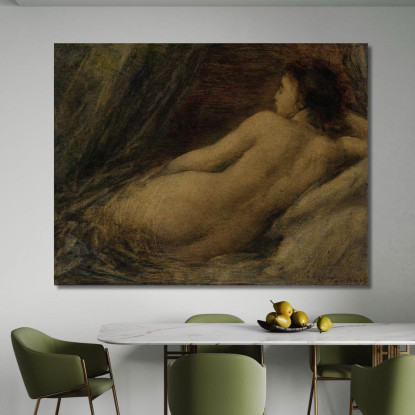 Nudo Sdraiato Henri Fantin-Latour hft77 quadro stampato su tela