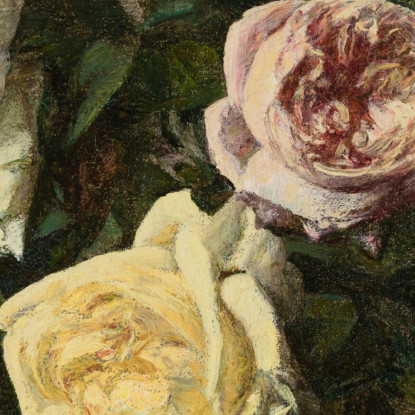 Rose 2 Henri Fantin-Latour hft78 quadro stampato su tela