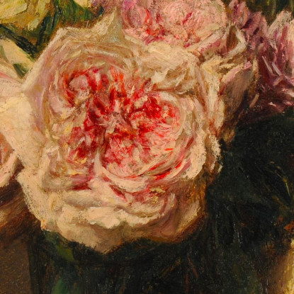 Rose In Un Vaso Di Cristallo Henri Fantin-Latour hft80 quadro stampato su tela