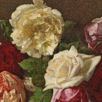 Rose In Una Tazza Henri Fantin-Latour hft81 quadro stampato su tela