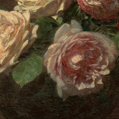 Rose In Una Ciotola 2 Henri Fantin-Latour hft83 quadro stampato su tela