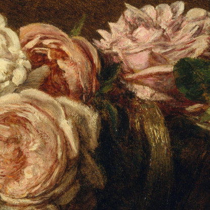 Rose In Una Ciotola Henri Fantin-Latour hft84 quadro stampato su tela